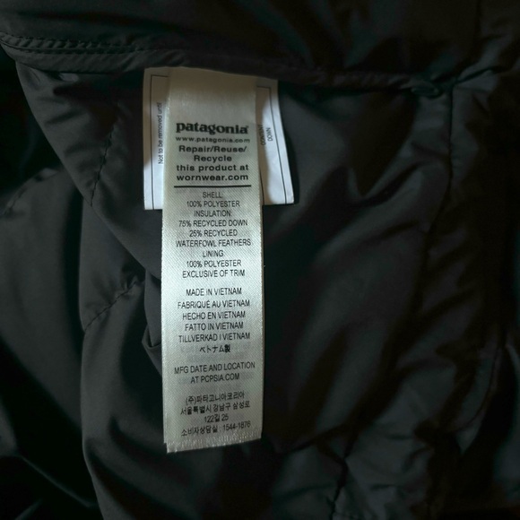 NWOT Patagonia Silent Down Puffer Jacket Black 3XL - Picture 8 of 9